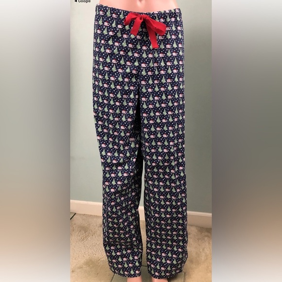 Vineyard Vines Santa Whale Stretch Cotton Christmas Lounge Pants Size Large - Picture 4 of 12